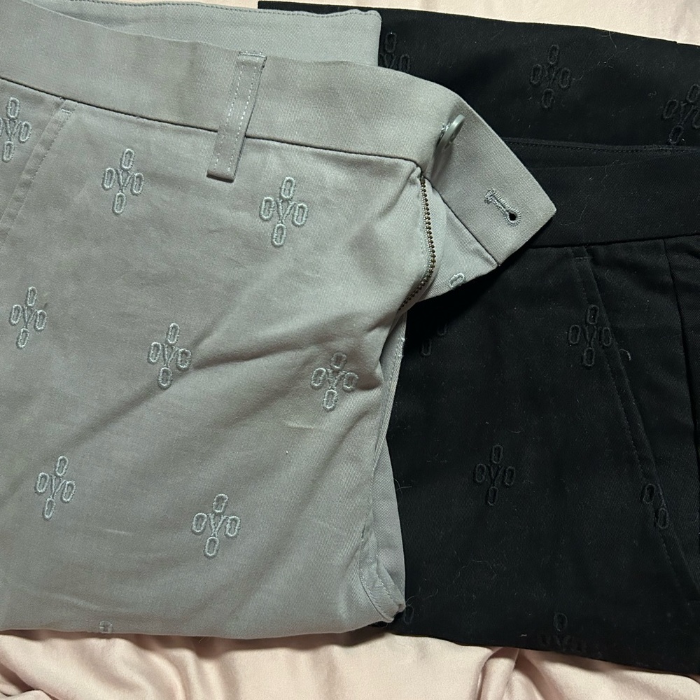 OVO Gray and Black Embroidered pants bundle
